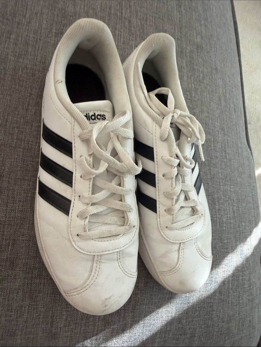 adidas White and Black Classic Men's Athletic Sneakers